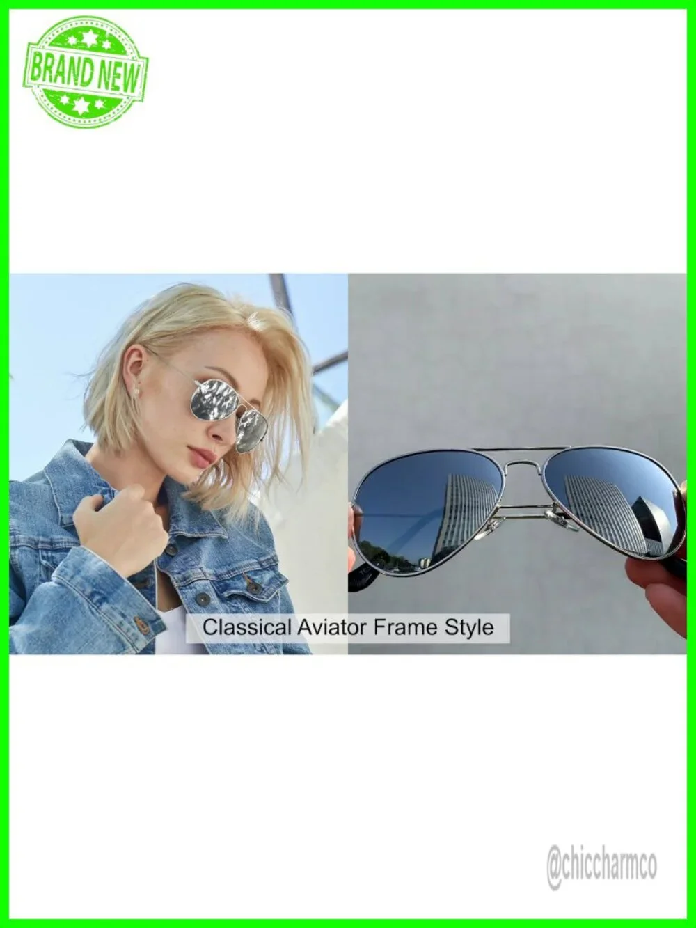 Classic Aviator Sunglasses Polarized UV Protection Driving